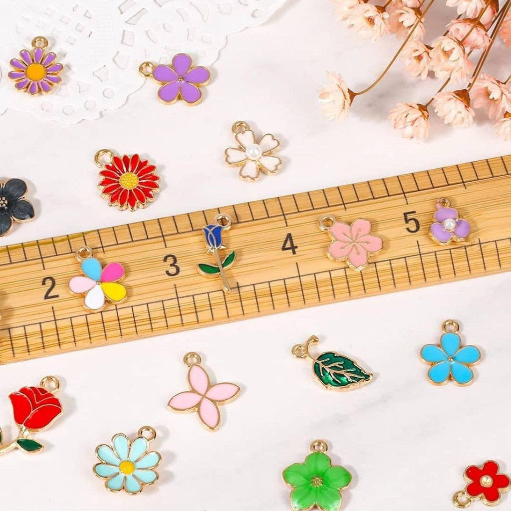 Flower Garden Stitch Marker Set of 10