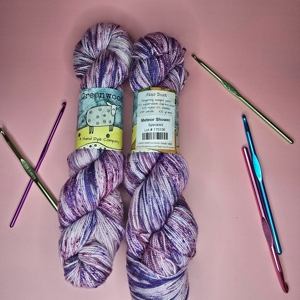 Meteor Shower Fingering Weight Yarn – Speckle Dyed (100g / 438 yds)