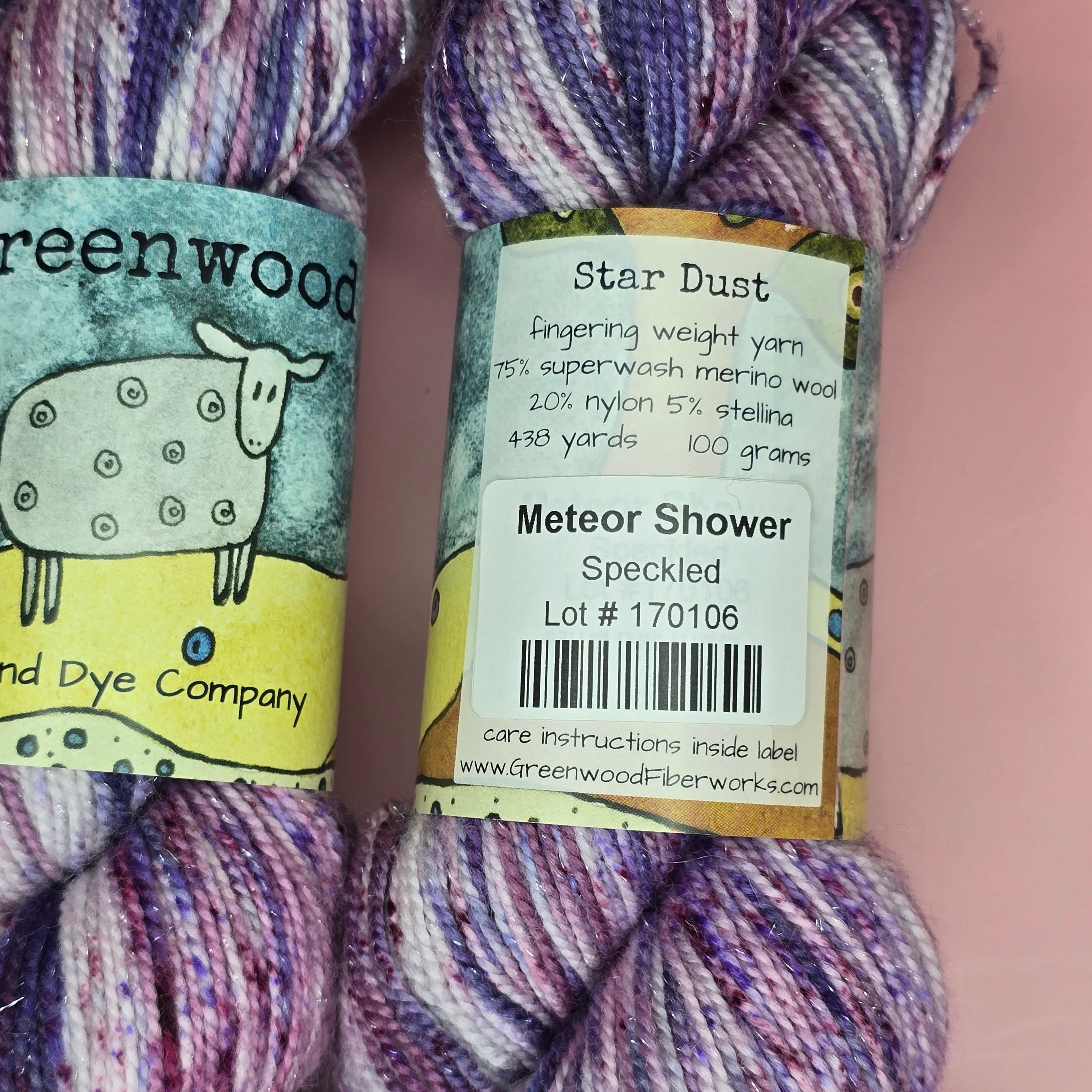 Meteor Shower Fingering Weight Yarn – Speckle Dyed (100g / 438 yds)