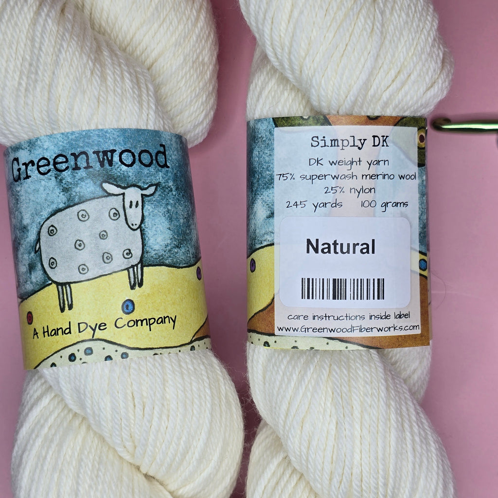 Natural DK Weight Yarn – Undyed (100g / 245 yds)