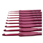 Raspberry Dreams 9-Piece Crochet Hook Set  2.0–6.0mm
