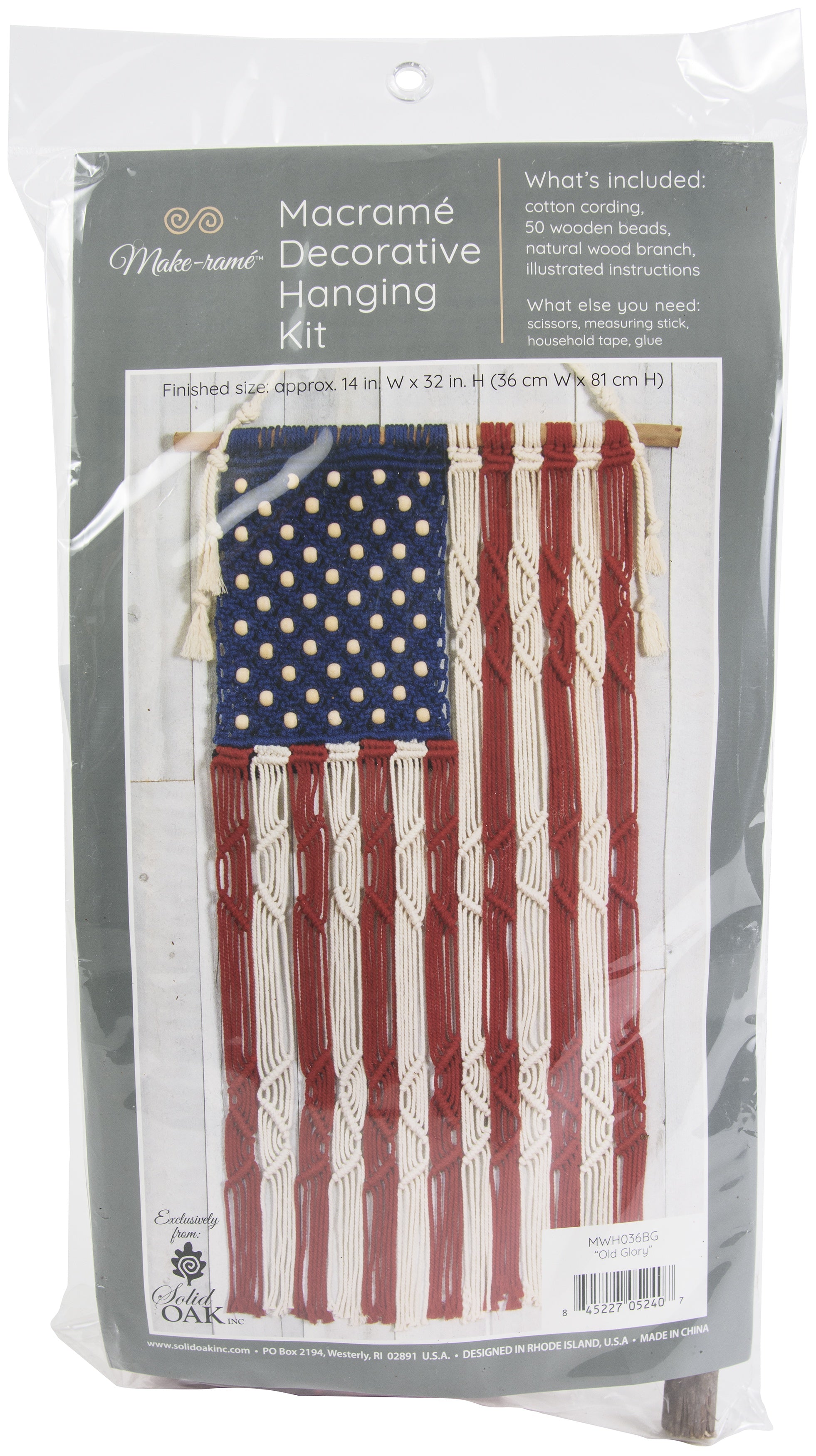 OLD GLORY -MACRAME HANGING KIT