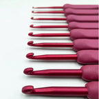 Raspberry Dreams 9-Piece Crochet Hook Set  2.0–6.0mm