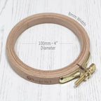 Nurge 8mm (6/16") Beech Screwed Embroidery Hoop