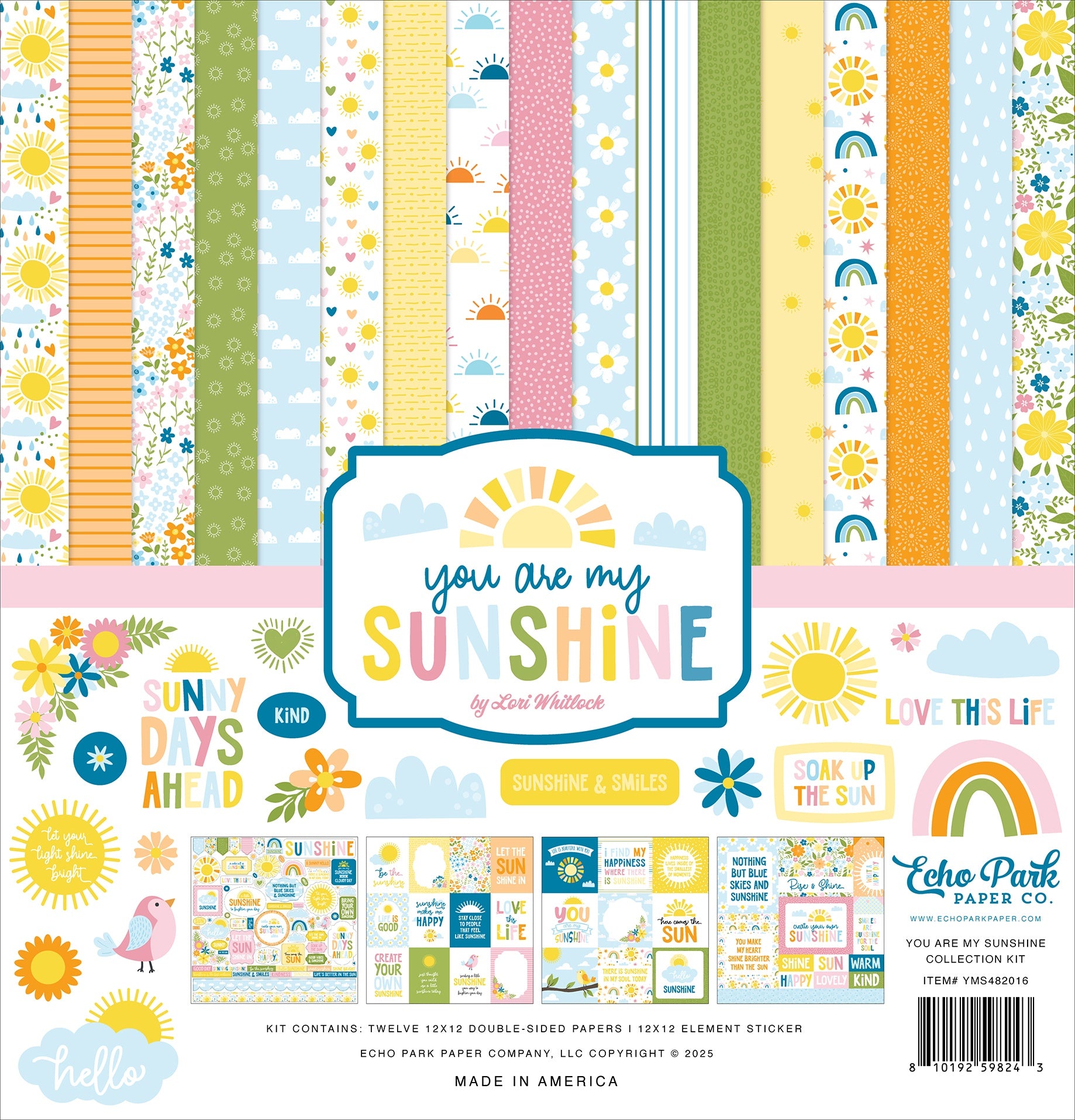 SUNSHINE 12x12 Scrapbooking Kit
