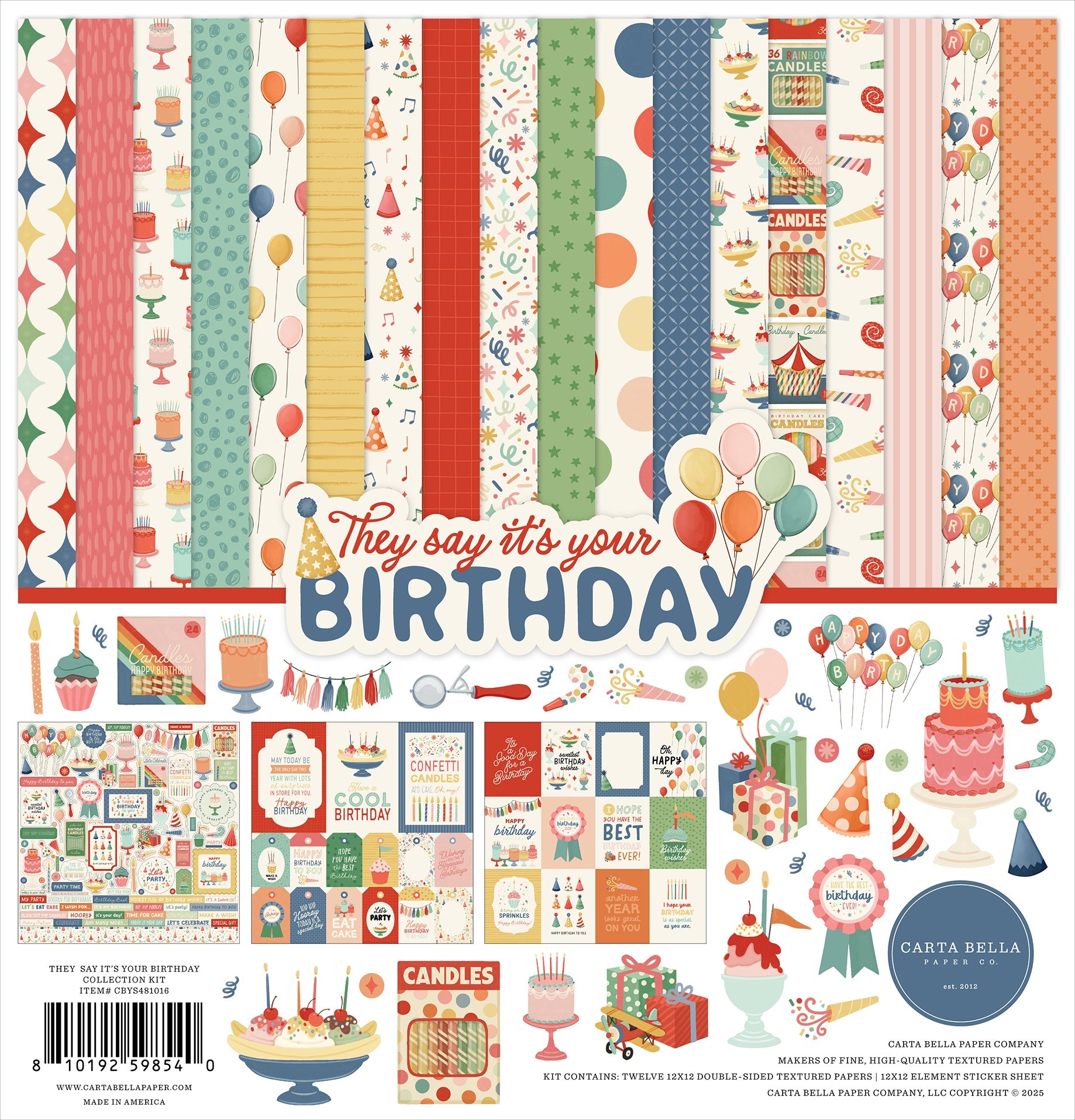 BIRTHDAY 12x12 Scrapbooking Kit