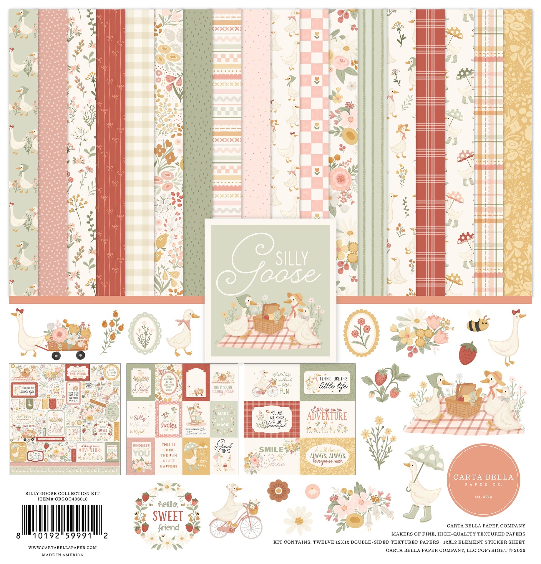 SILLY GOOSE 12X12 Scrapbooking Kit
