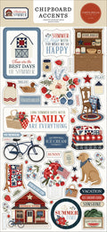 AMERICAN SUMMER - Chipboard Accents