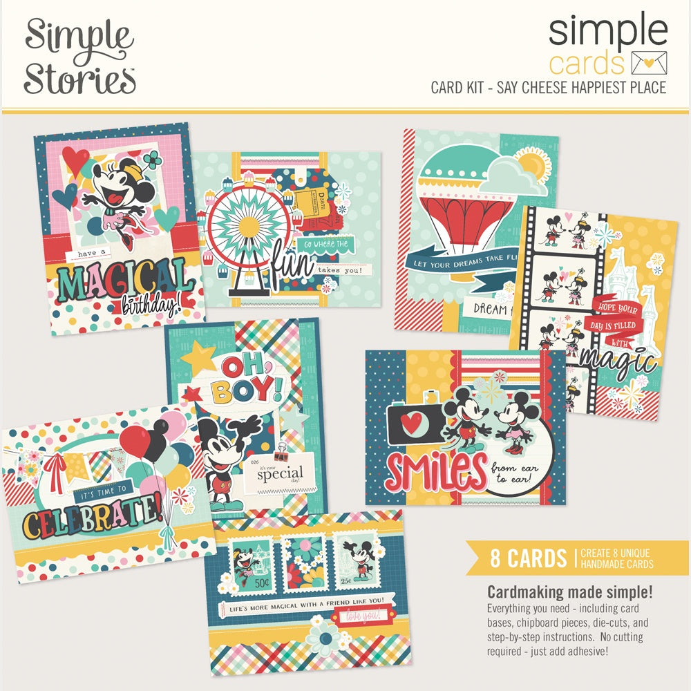 Say Cheese Happiest Place - Card Making Kit