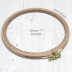 Nurge 8mm (6/16") Beech Screwed Embroidery Hoop