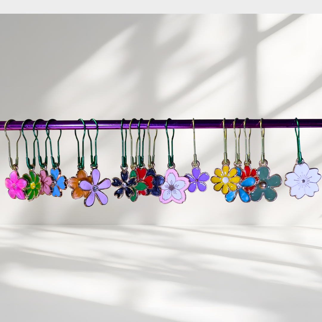 Flower Garden Stitch Marker Set of 10