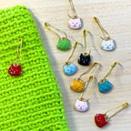 Cat Squad Stitch Markers - Set of 10