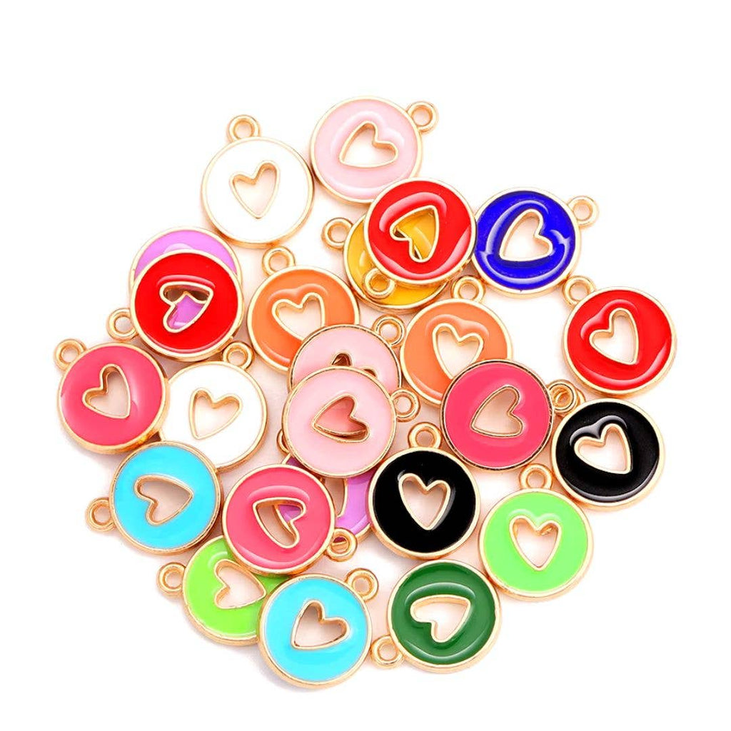 Open Hearts Stitch Markers, Set of 10
