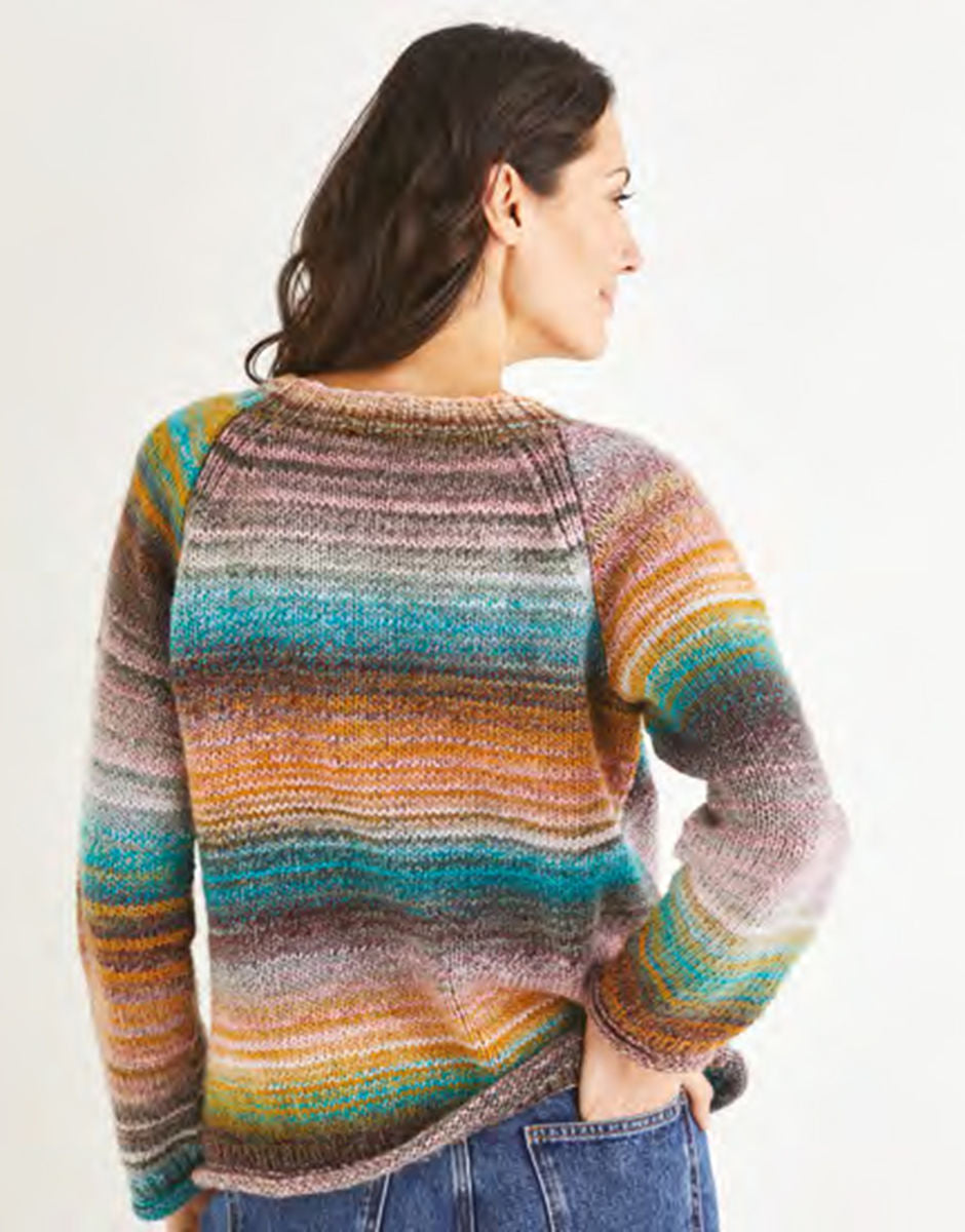 Crew Neck Raglan Sweater Pattern Leaflet