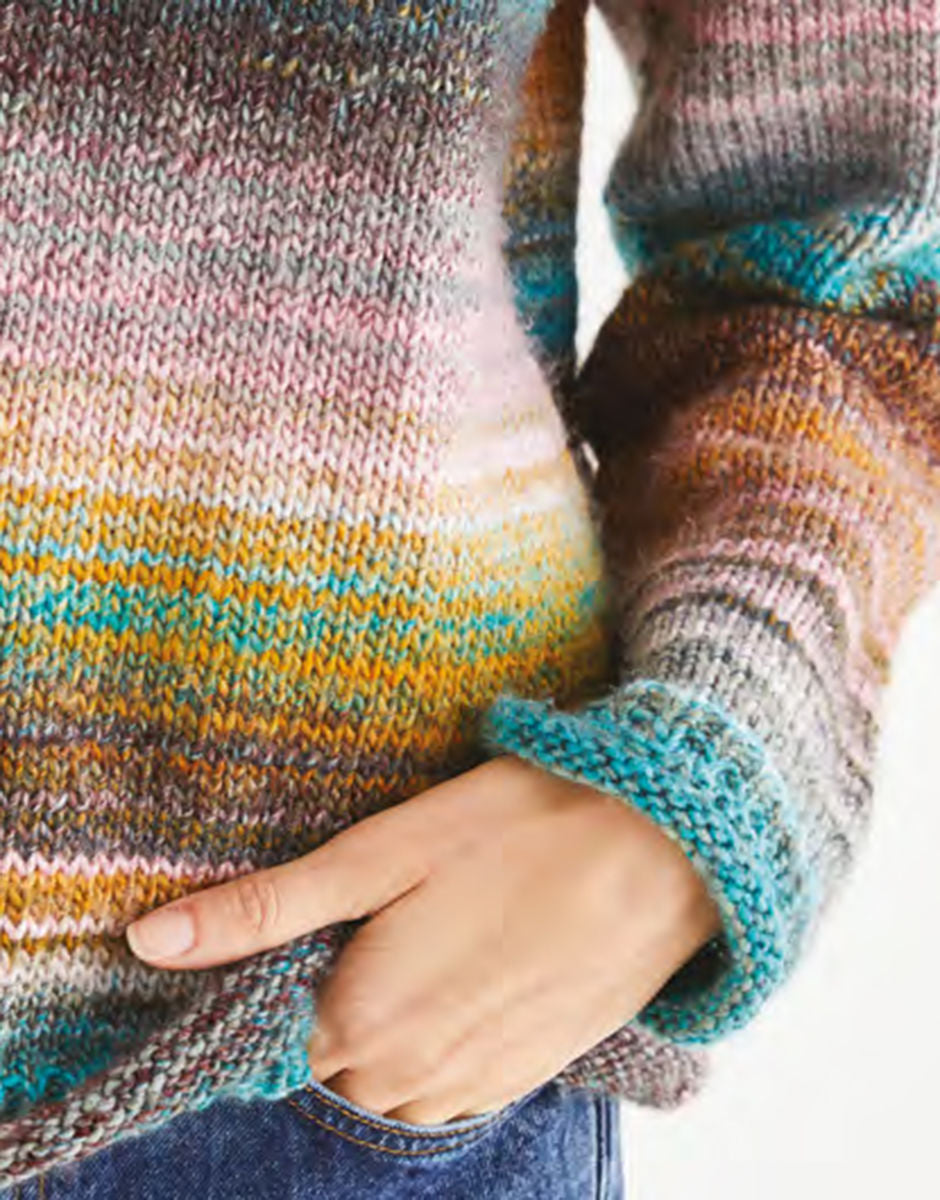 Crew Neck Raglan Sweater Pattern Leaflet