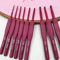 Raspberry Dreams 9-Piece Crochet Hook Set  2.0–6.0mm