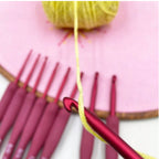 Raspberry Dreams 9-Piece Crochet Hook Set  2.0–6.0mm