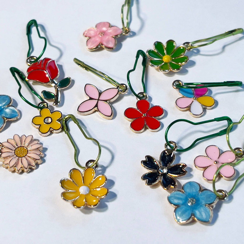 Flower Garden Stitch Marker Set of 10