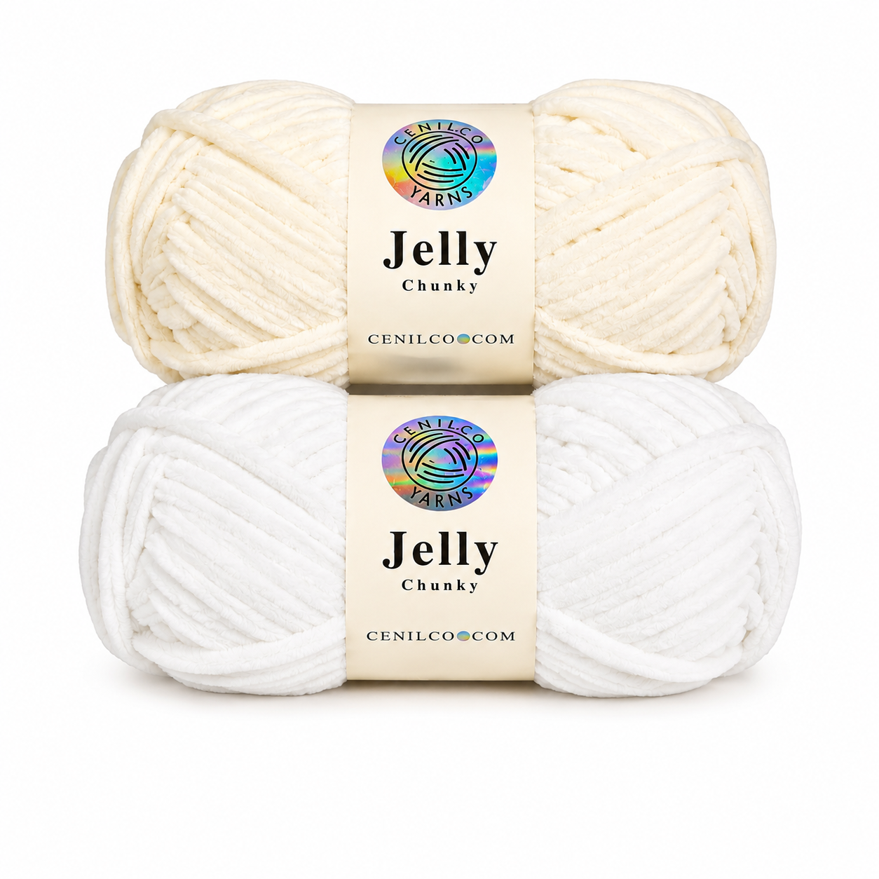 Cenilco Jelly Chunky Chenille Yarn – Neutral Tones