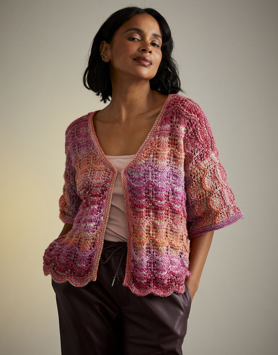 Hot House Flowers Cardigan Pattern Leaflet