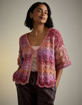 Hot House Flowers Cardigan Pattern Leaflet
