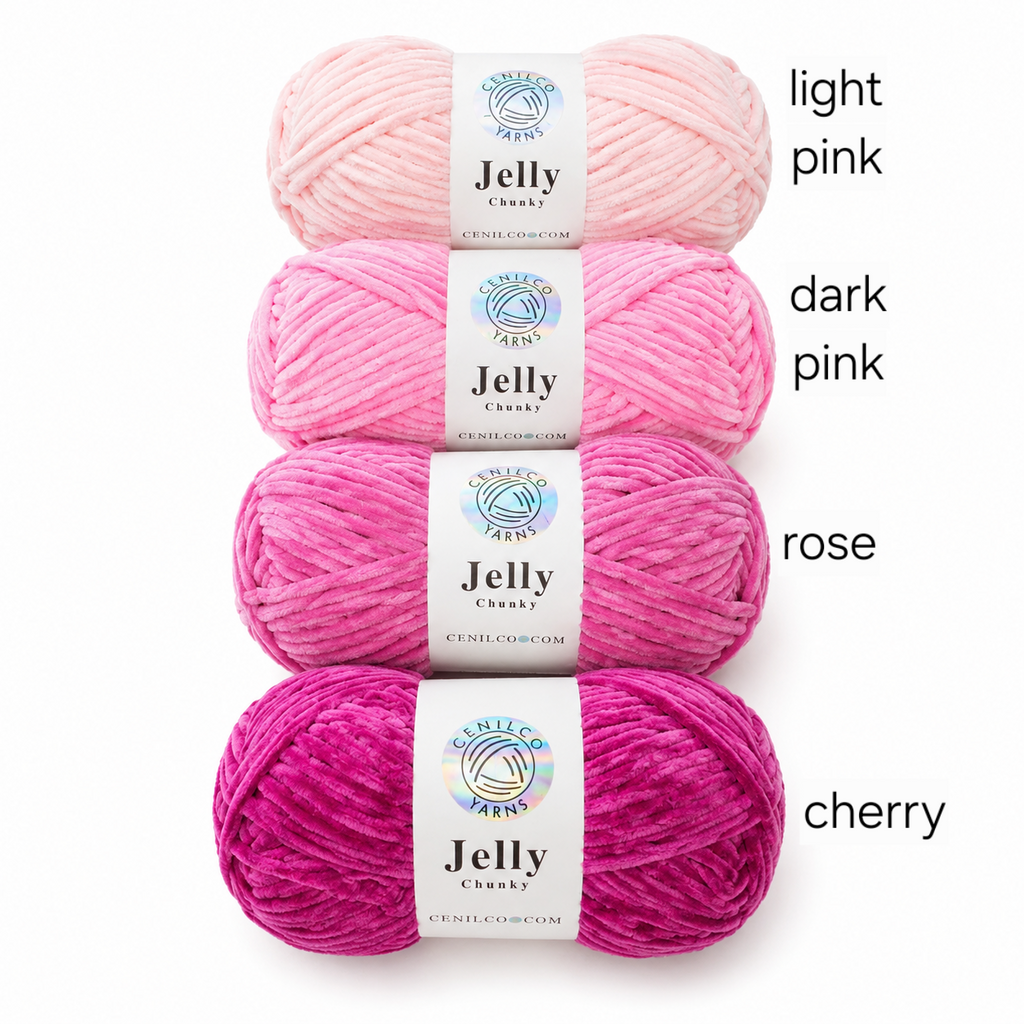 Cenilco Jelly Chunky Chenille Yarn – Warm Tones